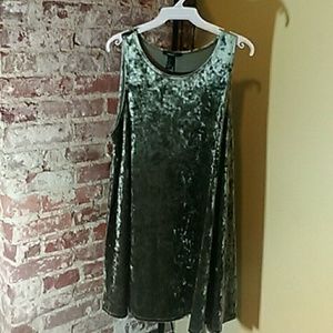 Sold! Green velvet shift dress